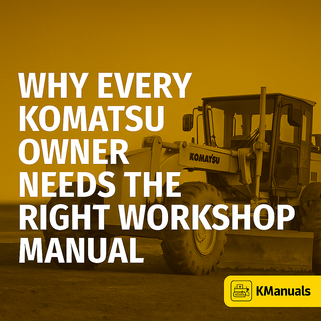 Why Every Komatsu Owner Needs the Right Workshop Manual
