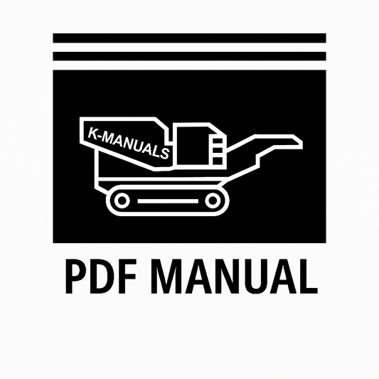  Mobile Crusher Workshop Manual Cover PDF